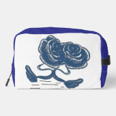 Black Blue toiletry bag / Trousse de toilette bleu ドップキット (裏面)