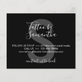 Black Body Art Salon Aftercare Instructions Tattoo チラシ (正面)