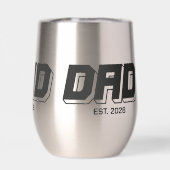 Black Bold Established New Dad Gift (背面)