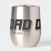 Black Bold Established New Dad Gift (正面)