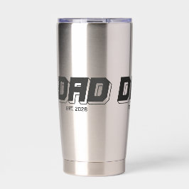 Black Bold Established New Dad Gift 保温保冷タンブラー