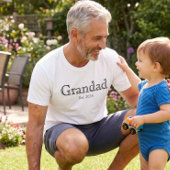 Black Bold Minimal Grandad Established  Tシャツ