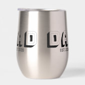 Black Bold Varsity Established Dad (右面)