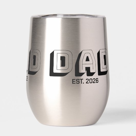 Black Bold Varsity Established Dad (背面)