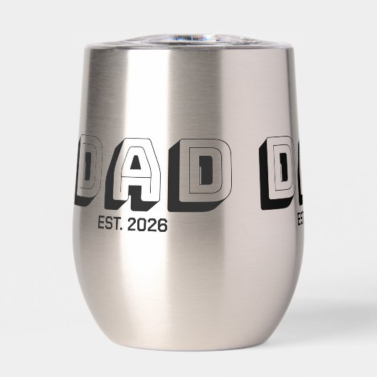 Black Bold Varsity Established Dad (正面)