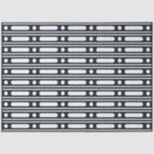 Black Bone Inlay Dots Border Decoupage Paper 薄葉紙 (正面)