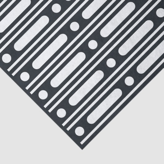 Black Bone Inlay Dots Border Decoupage Paper 薄葉紙 (詳細)