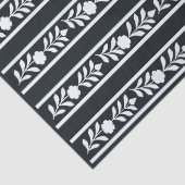 Black Bone Inlay Floral Border Decoupage Paper 薄葉紙 (詳細)