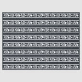 Black Bone Inlay Floral Border Decoupage Paper 薄葉紙 (正面)