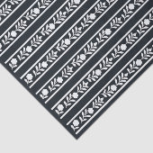 Black Bone Inlay Floral Border Decoupage Paper 薄葉紙 (詳細)