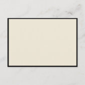 Black Border Color Palette Wedding Guest Attire エンクロージャーカード (裏面)
