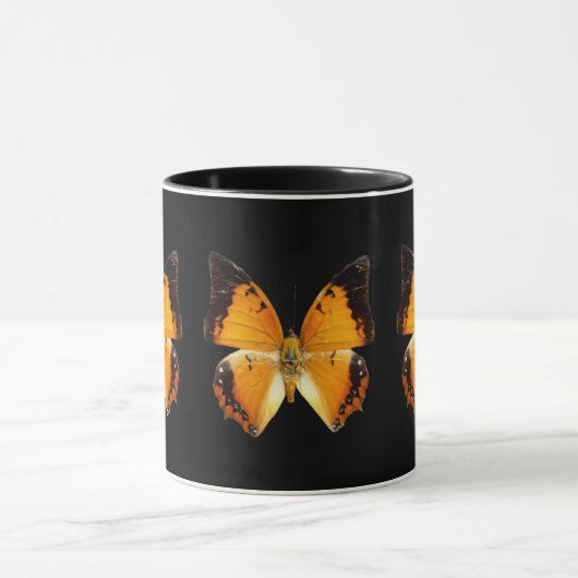 Black-Bordered Charaxes Butterfly Coffee Mug マグカップ (中央)
