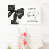 Black Bow 30th 40th 50th Birthday  横断幕 (インサイチュ)