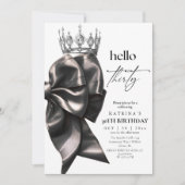  Black Bow 30th Birthday Party 招待状 (正面)