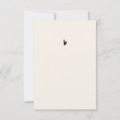 Black Bow Birthday サンキューカード (裏面)