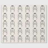 Black Bow Birthday Any Age  ラッピングペーパー (フラット)