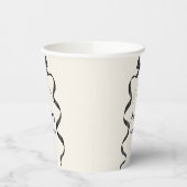 Black Bow Birthday Any Age  紙コップ (左)