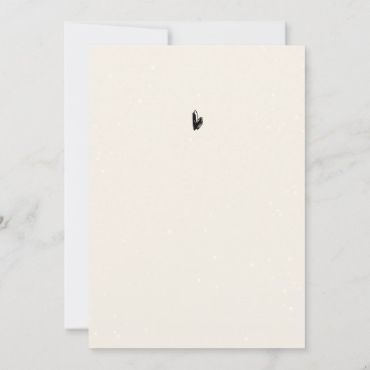 Black Bow Birthday Any Age Photo Invitation 招待状 (裏面)