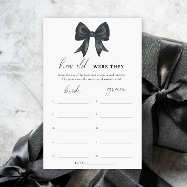 Black Bow Bridal Shower How old were they (クリエイターアップロード済み)