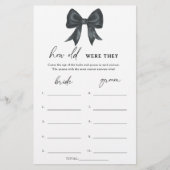 Black Bow Bridal Shower How old were they (正面)