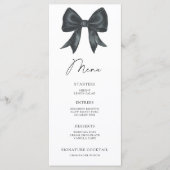 Black Bow Bridal shower menu メニュー (正面)