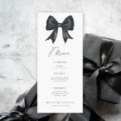 Black Bow Bridal shower menu メニュー