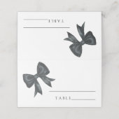 black bow bridal shower - wedding place cards プレイスカード (外部開封)