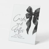 Black Bow Cards and Gifts Bridal Shower 台座サイン (正面)