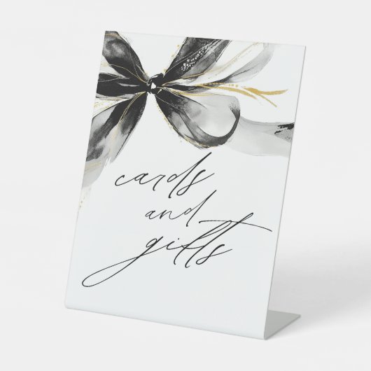 Black Bow Cards and Gifts Bridal Shower 台座サイン (正面)