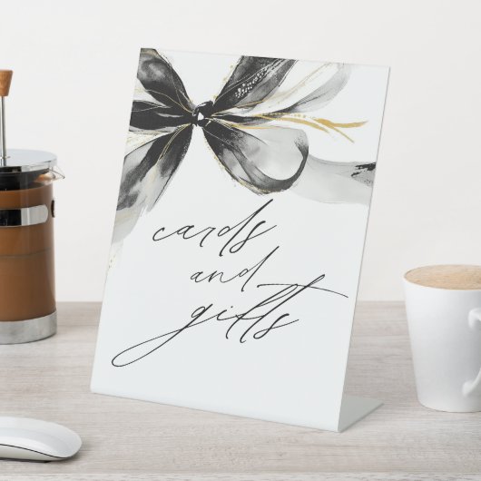 Black Bow Cards and Gifts Bridal Shower 台座サイン (インサイチュ)