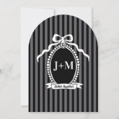 Black Bow Coquette Anniversary Party Invitation 招待状 (裏面)