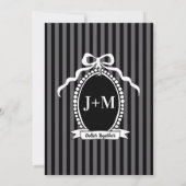 Black Bow Coquette Anniversary Party Invitation 招待状 (裏面)