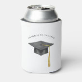 Black Bow Coquette Grad Party 缶クーラー (缶裏面)