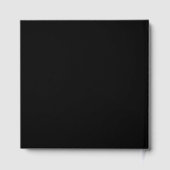 Black Bow Coquette Script Sweet 16 Party ゲストブック (裏面)