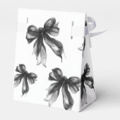 Black Bow Coquette Script Sweet 16 Thank You  フェイバーボックス (裏面サイド)