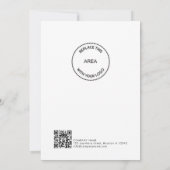 Black Bow Corporate QR logo Merry Christmas シーズンカード (裏面)