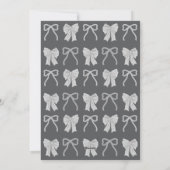 Black Bow Horse Chinese New Year シーズンカード (裏面)