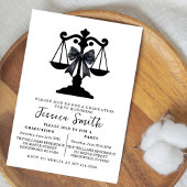 Black Bow Law University Graduation Party  招待状