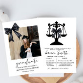 Black Bow Law University Graduation Party  招待状