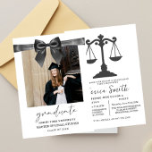 Black Bow Law University Graduation Party  招待状