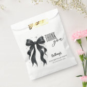 Black Bow Modern 30th Birthday  フェイバーバッグ (封をした状態)