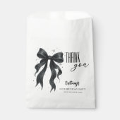 Black Bow Modern 30th Birthday  フェイバーバッグ (正面)