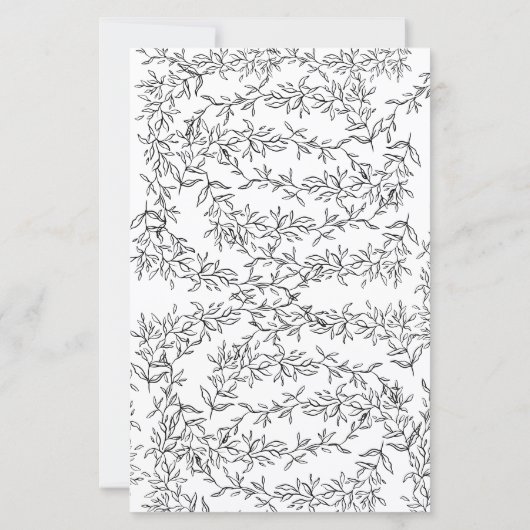 Black Bow Over Or Under Bridal Shower Game (裏面)