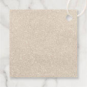 Black Bow & Pearls Bridal Shower Thank you  フェイバータグ (裏面)