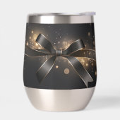 Black Bow & Ribbon Stainless Wine Tumbler (左面)