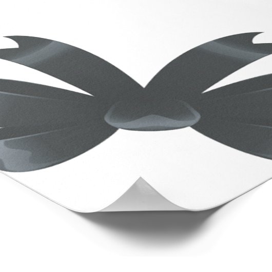 Black Bow She's Tying The Knot Bridal Shower  ポスター (角)