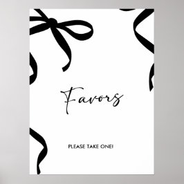 Black Bow She's Tying the Knot Bridal Shower ポスター