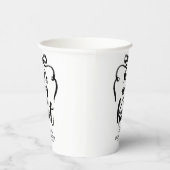 Black Bow She's Tying the Knot Bridal Shower 紙コップ (右)