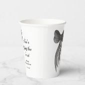 Black Bow She's Tying the Knot Bridal Shower  紙コップ (右)