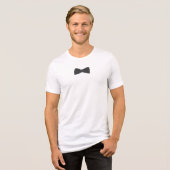 Black Bow Tie – Classic Formal Fashion トライブレンドTシャツ (正面全面)